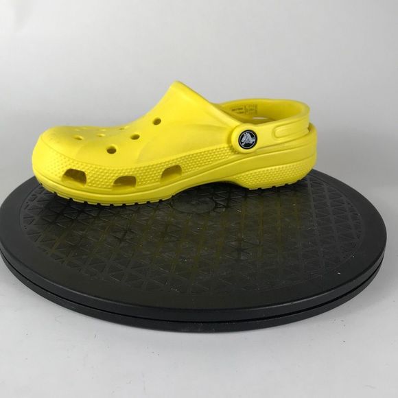 Crocs Baya Clogs Yellow Waterproof Slip On Sandals Women’s Size 7 - Picture 9 of 12
